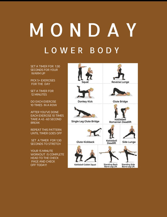 Digital 15 minute workout guide